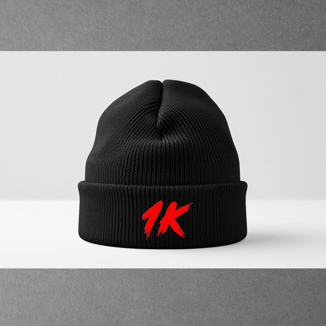 1kSpin - Black Beanie Hat