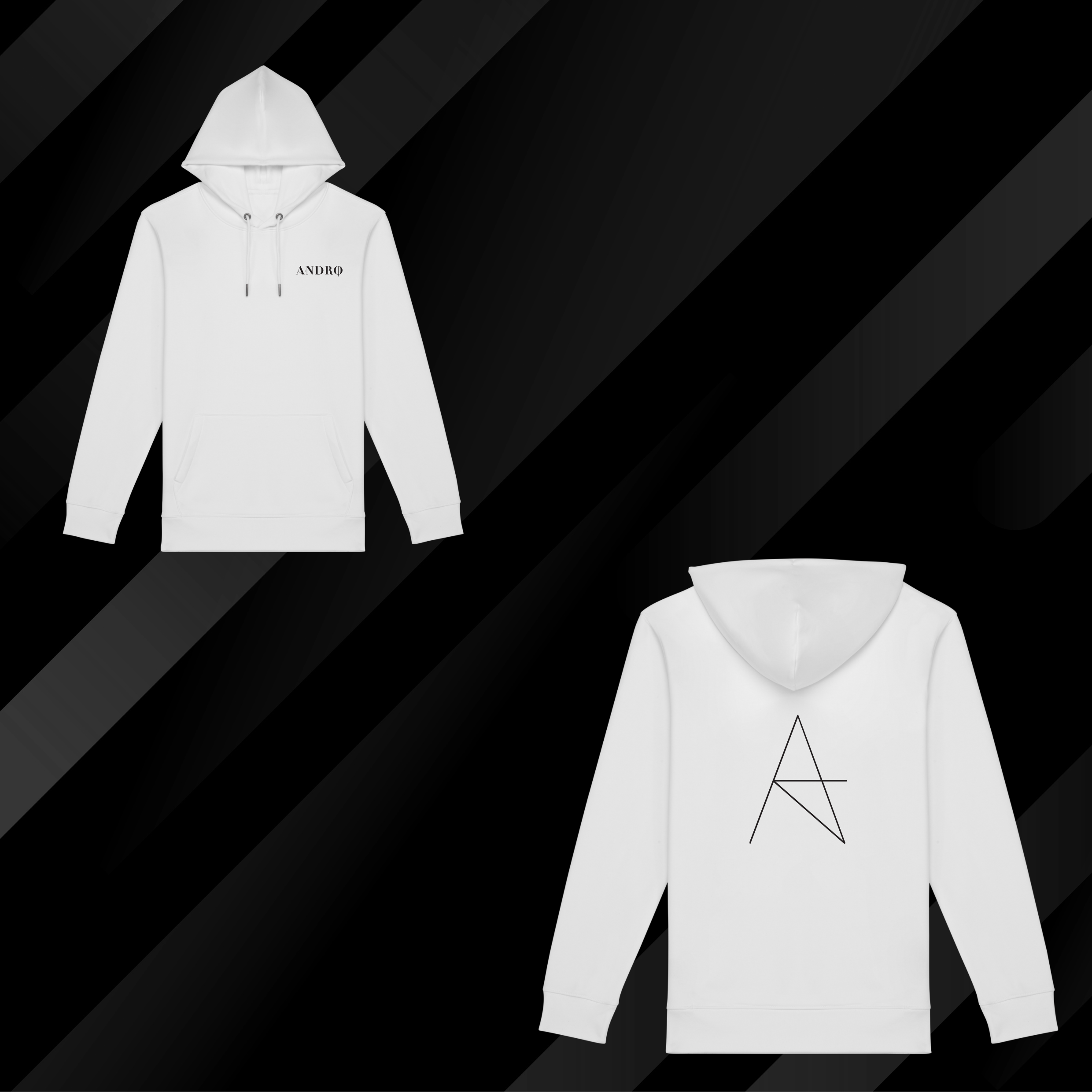 ANDRO - White Hoodie
