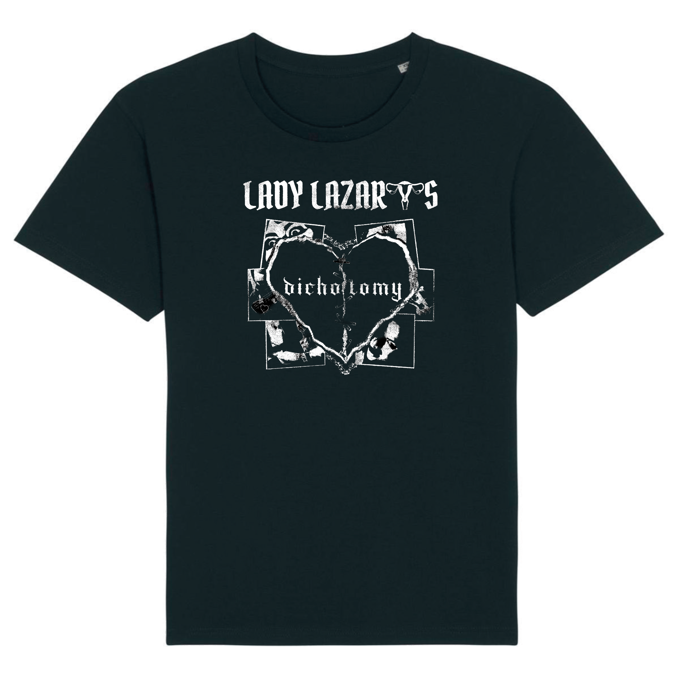Lady Lazarus - Black Tshirt "Dichotomy"