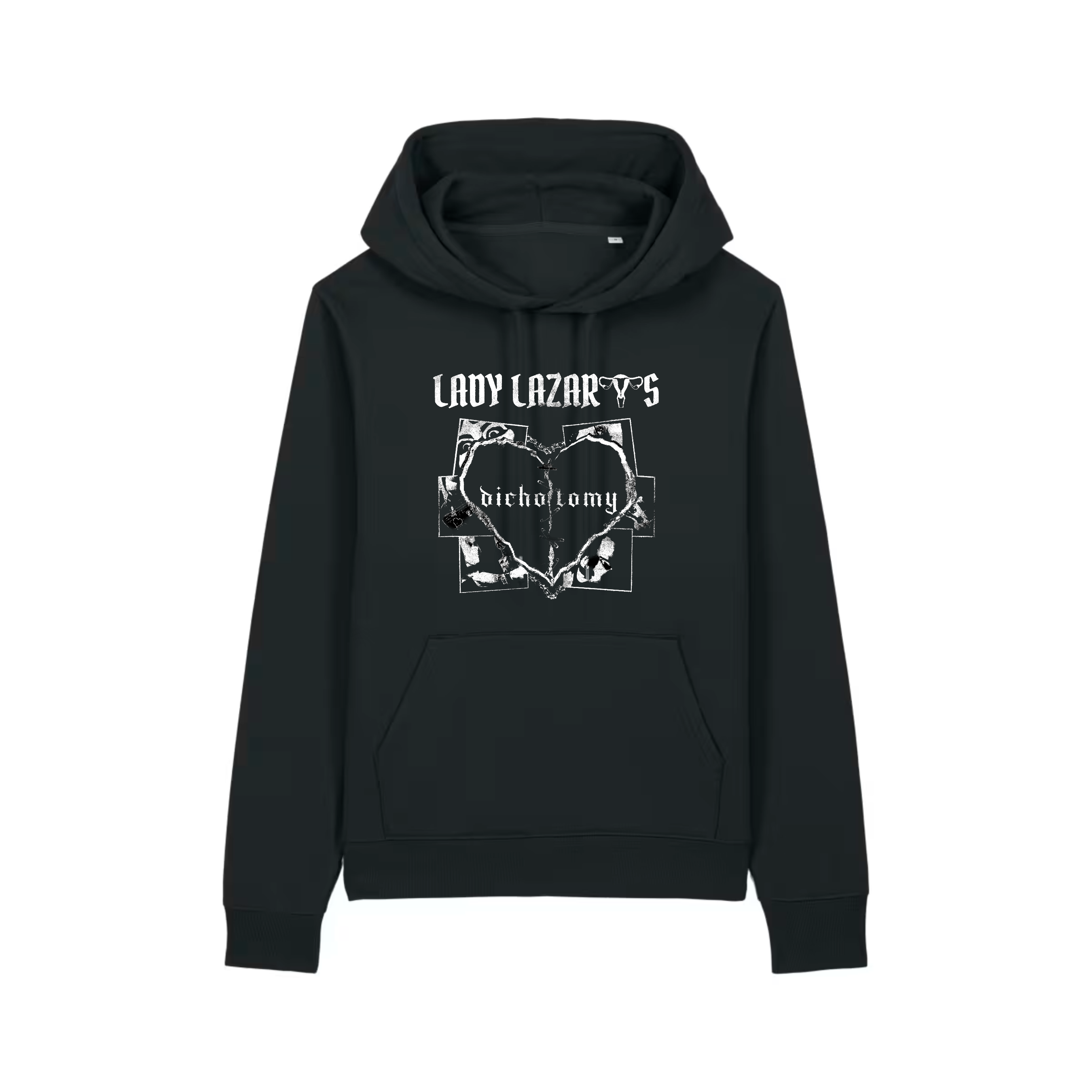 Lady Lazarus - Black Hoodie "Dichotomy"