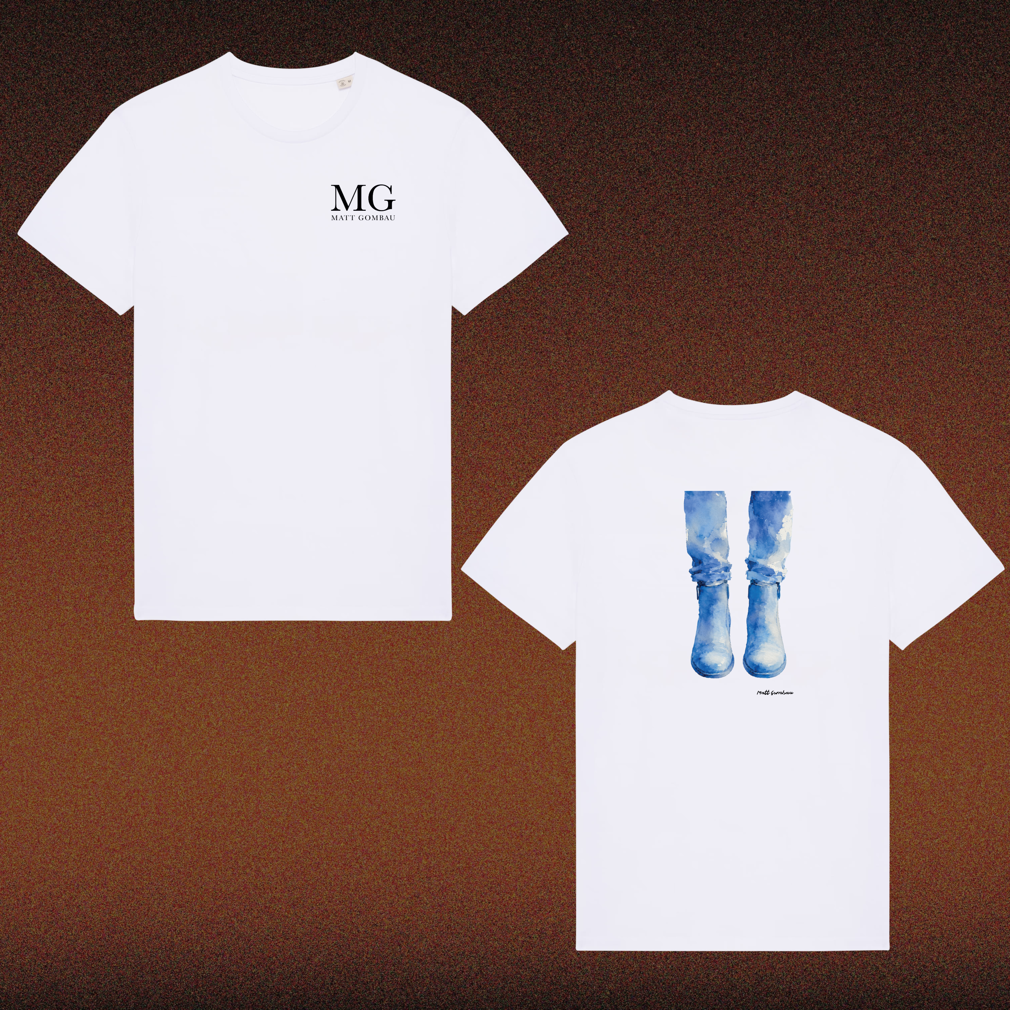 Matt Gombau - White Tshirt "Down To Earth"