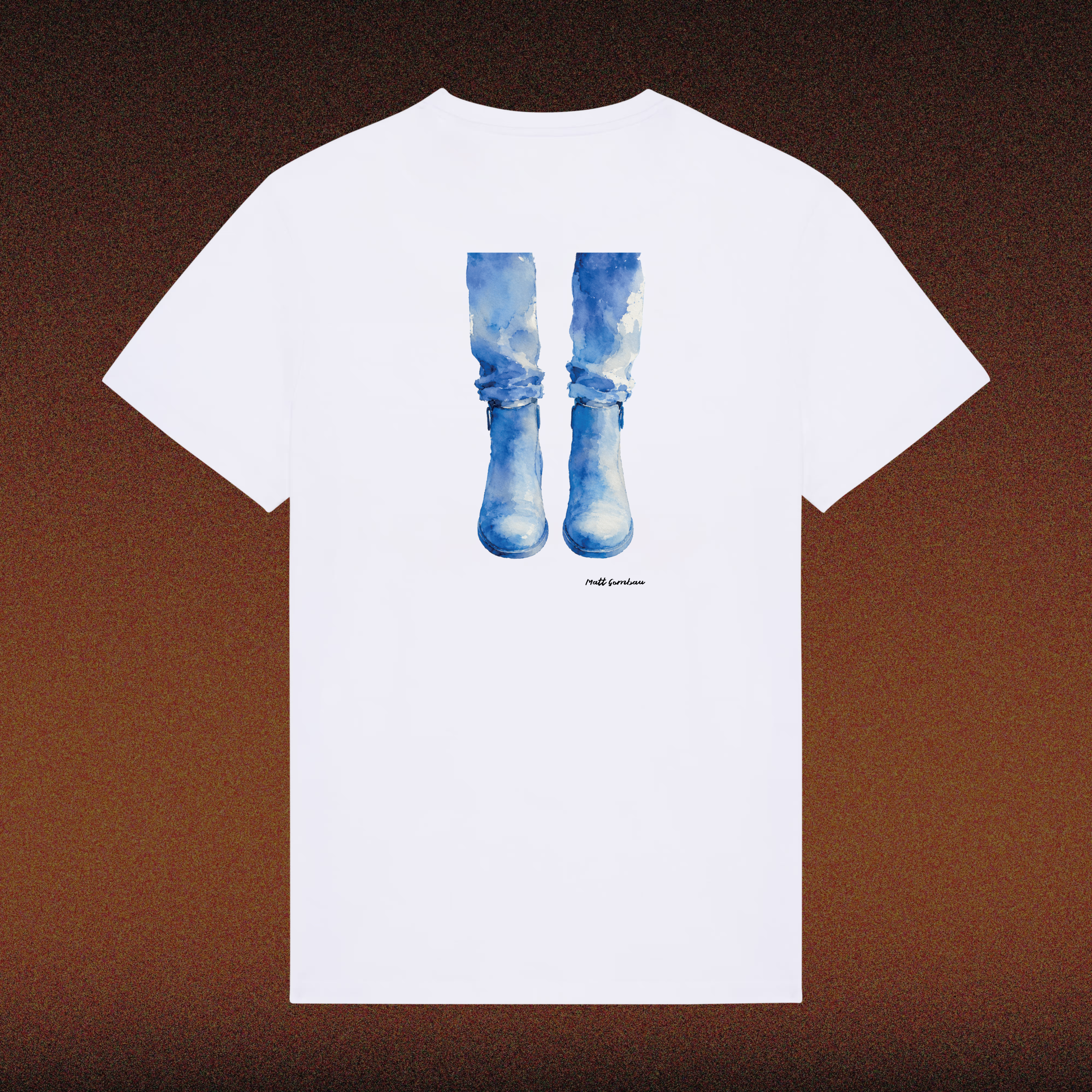 Matt Gombau - White Tshirt "Down To Earth"
