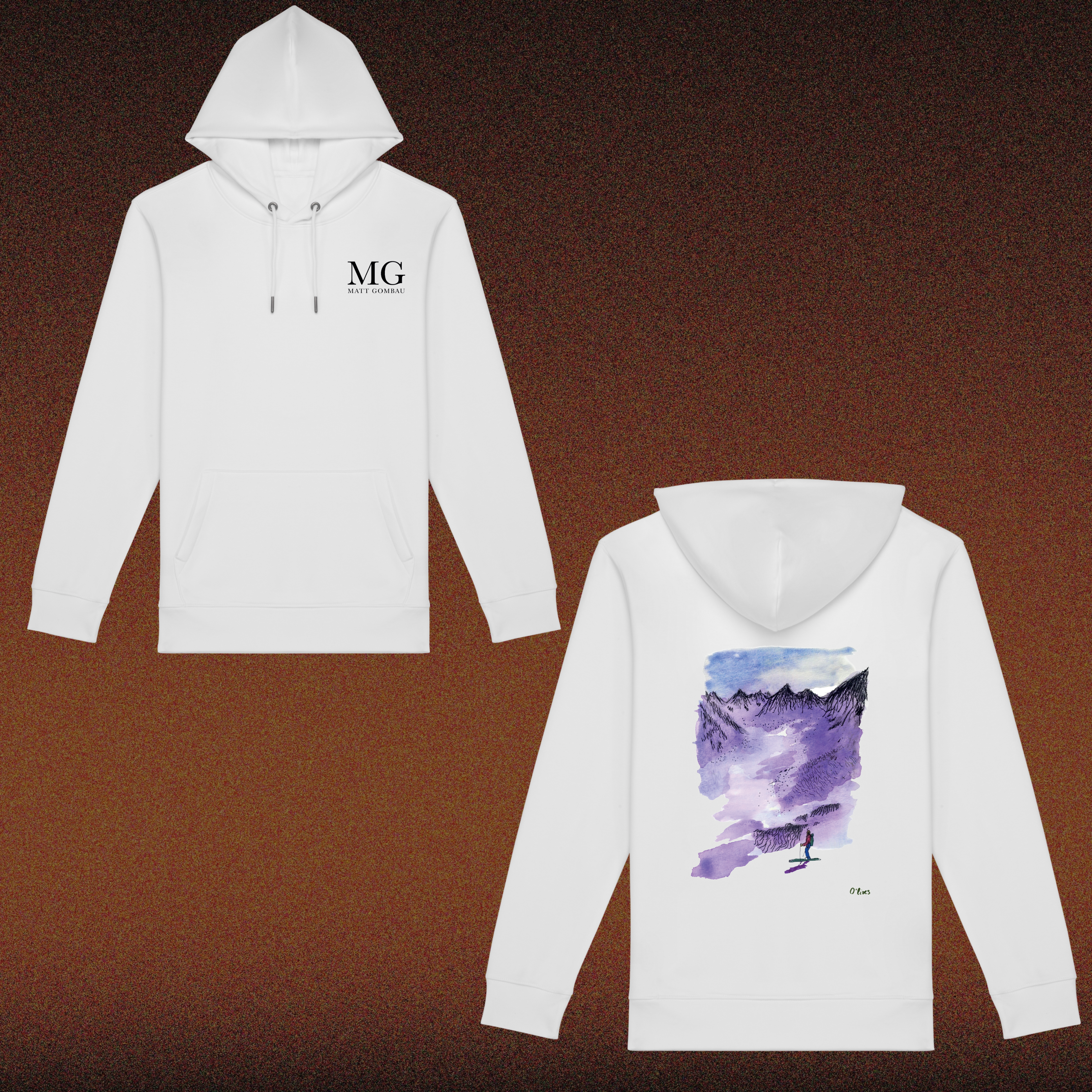 Matt Gombau - White Hoodie "Any Plans"