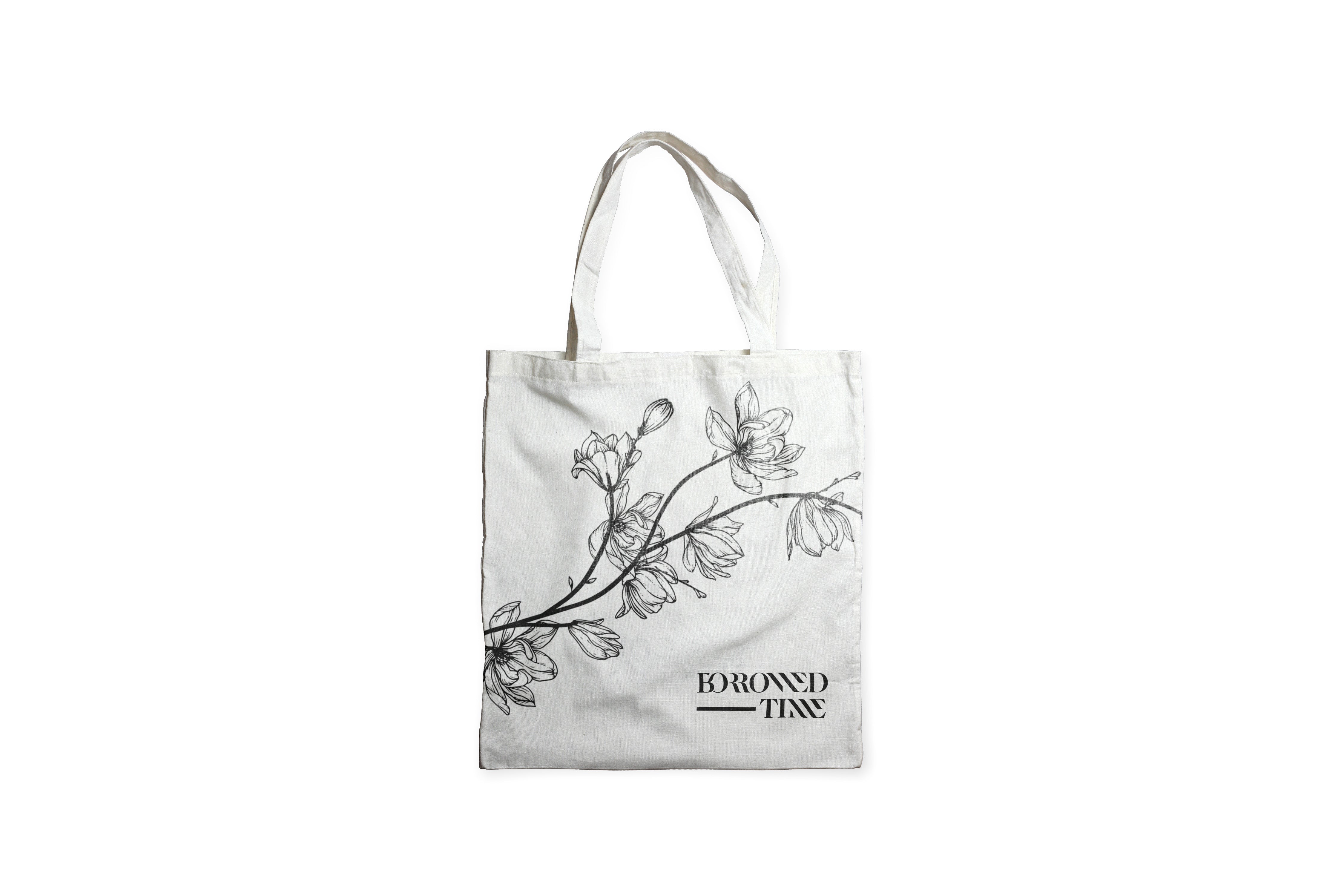 Natural Tote Bag Borrowed Time
