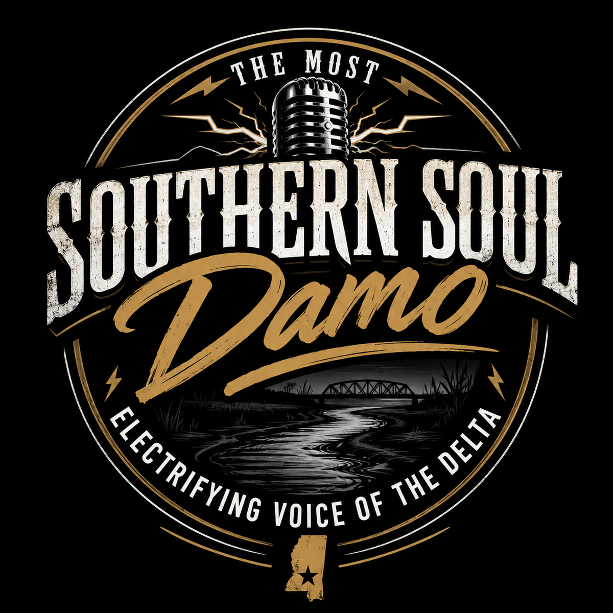 Southern Soul Damo - Black T-Shirt