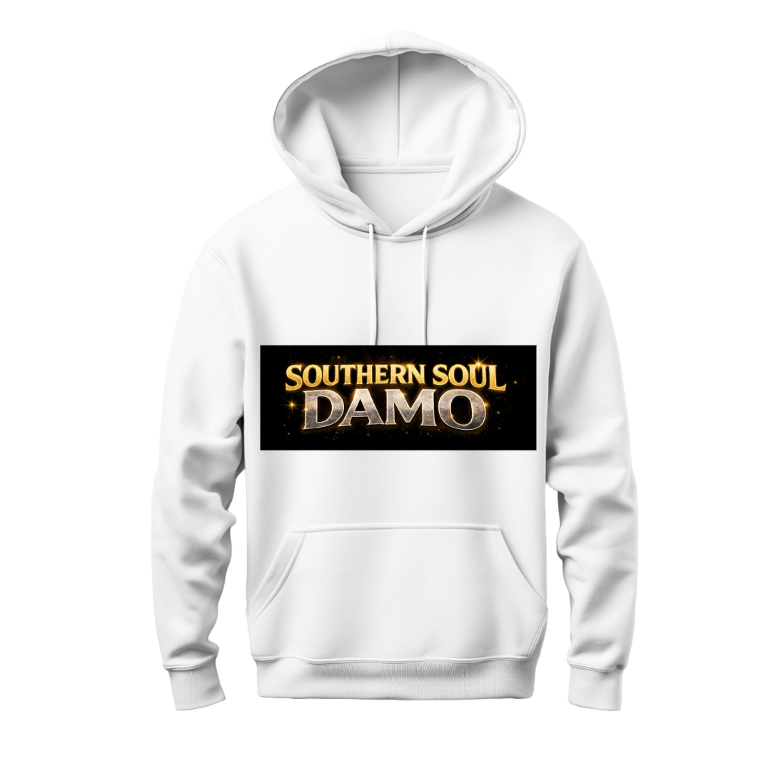 Southern Soul Damo - White Hoodie